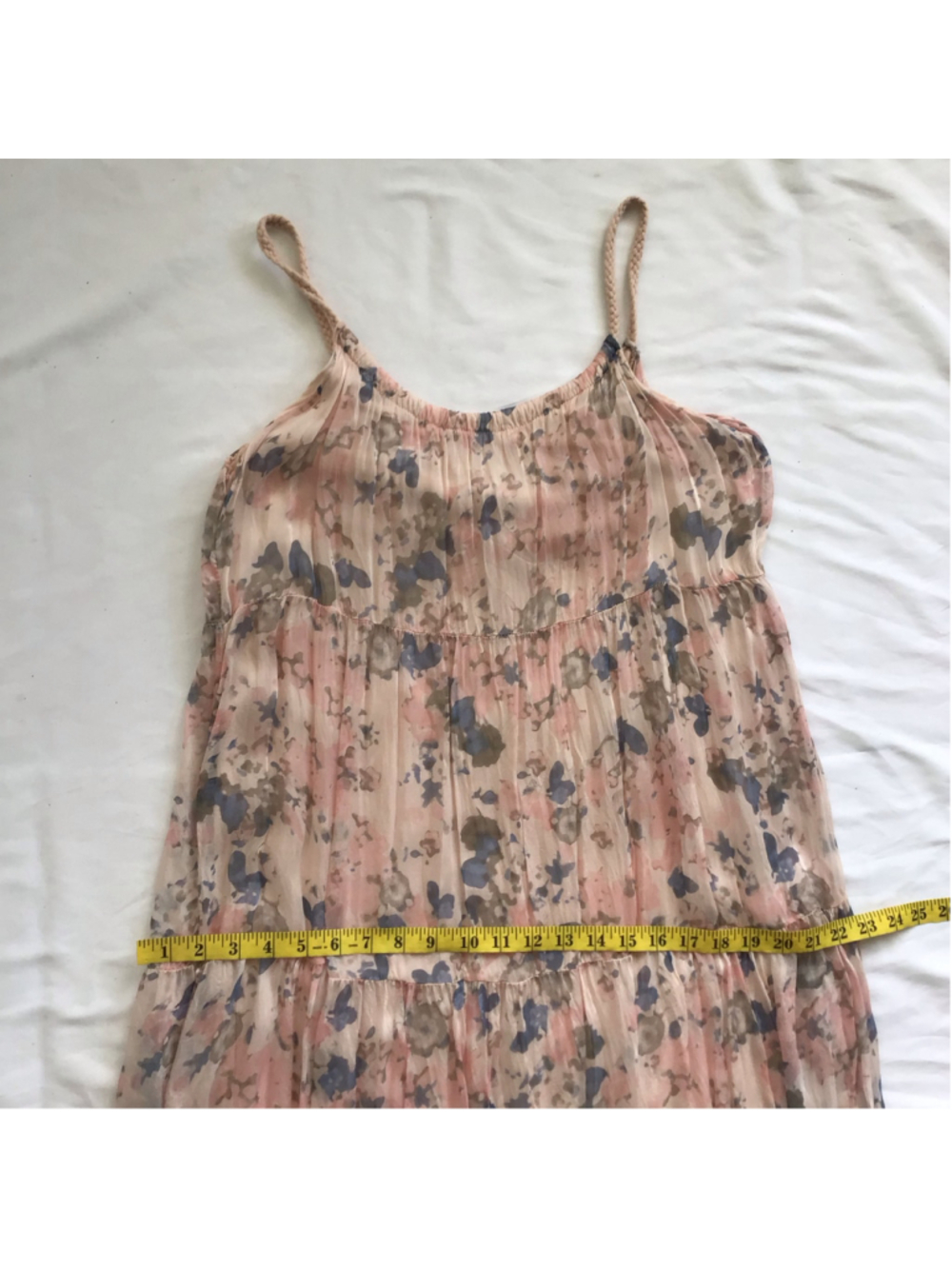 Elena Baldi Women's Fun Floral Boho Maxi Dress Size M Pink and Blue - Picture 9 of 11